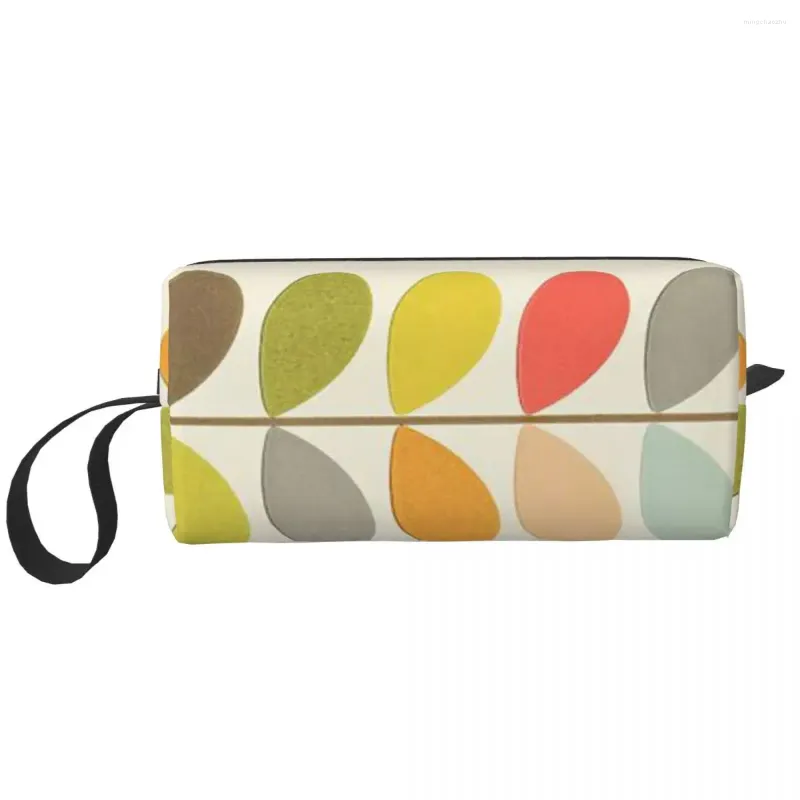 Borse per cosmetici Borsa per trucco Orla Kiely da viaggio Uomo Donna Organizzatore di accessori da toilette con foglie colorate