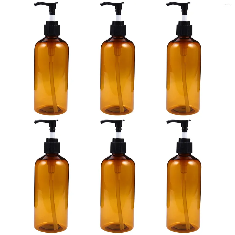 Storage Bottles Clear Glass Pumps Lotion Press Bottle Travel Containers Liquids Sub-packaging