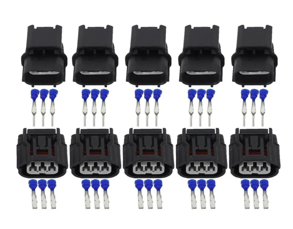 5 jeux de connecteurs de voiture à 3 broches HVHVG, série scellée DJ7032A121121, connecteur automobile femelle et mâle, connecteur électrique 8875854