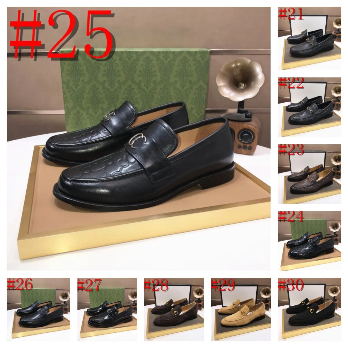 2024 Luxus italienische Männer Loafer Schuhe Schwarz Braun Mischfarbe Wingtip Männer Designer Kleid Wildleder Schuhe Büro Hochzeit Echtleder Freizeitschuhe für Männer Größe 6,5-12