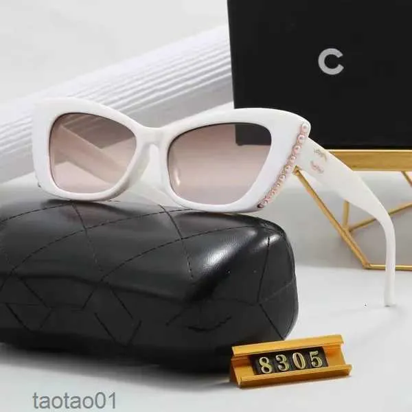 Designer zonnebrillen Luxe brillen Beschermende brillen Zuiverheid Cat Eye Design Uv380 Alfabet Rijden Reizen Strandkleding met originele doos 3I18Q