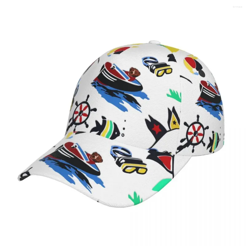 Bollmössor Sailor Bear Mönster Baseball Cap Skuilles Hat monterad Snapback för män Kvinnor Casual Sun Outdoor