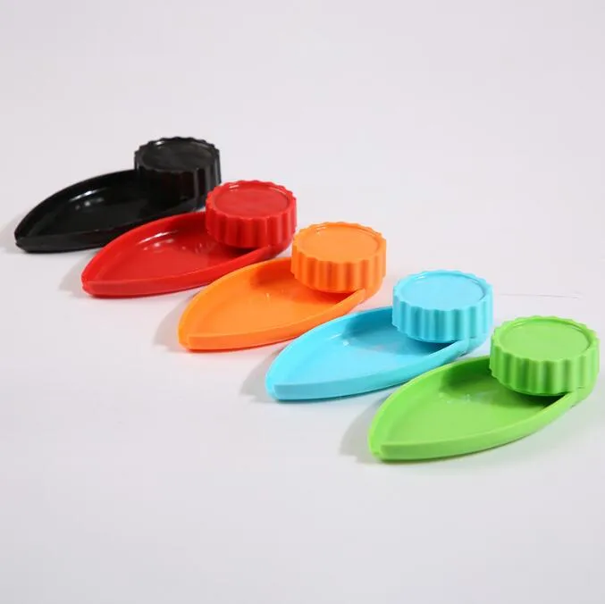 Plastic Grinder Tray 40MM 6 Colors Choose smoking Herb Grinders Roll Combo All In One Abrader Crusher bath Tool Accessories