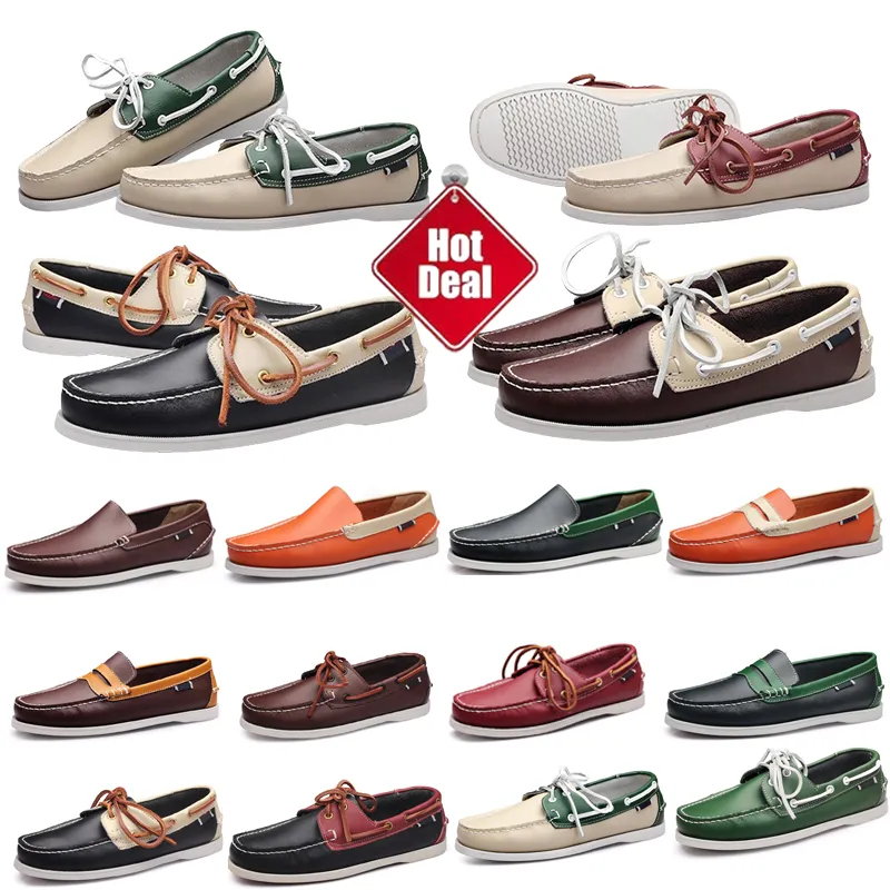 GAI GAI Marchio stampato modello uomo scarpe basse scarpe casual business ufficio oxford designer in vera pelle fibbia in metallo mocassino scamosciato sneakers Eur 38-45 GAI