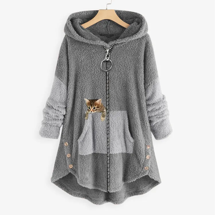 European and American Trendy Street Trendy Zippered Women's Clothing Japanese Oversized Personalized Jacket