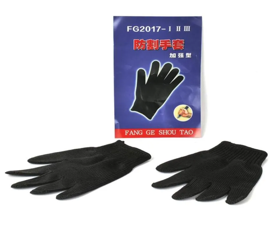 Nylon fiber is covered with metal silk thread to weave gloves to protect the palm from being cut73961009535396