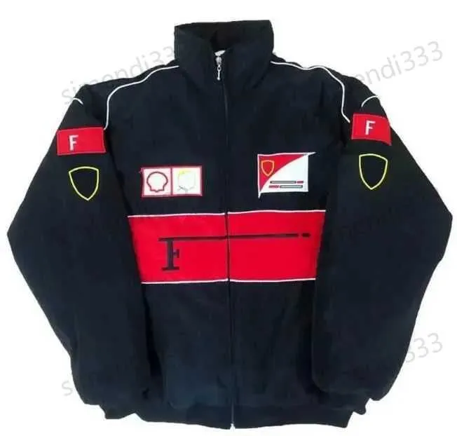 Combinaison de course F1, nouvelle veste rembourrée en coton de l'équipe entièrement brodée, vente spot z42