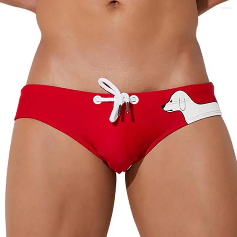 Underbyxor Simt Trunks Animal Printed DrawString Men Easy Match Beach Shorts for Briefs Men's Underwears Underwear
