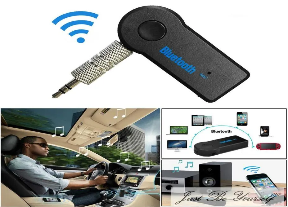 Áudio estéreo música casa receptor de carro adaptador transmissor fm modulador kit carro handsfree 3.5mm mp3 o player bluetooth6523231