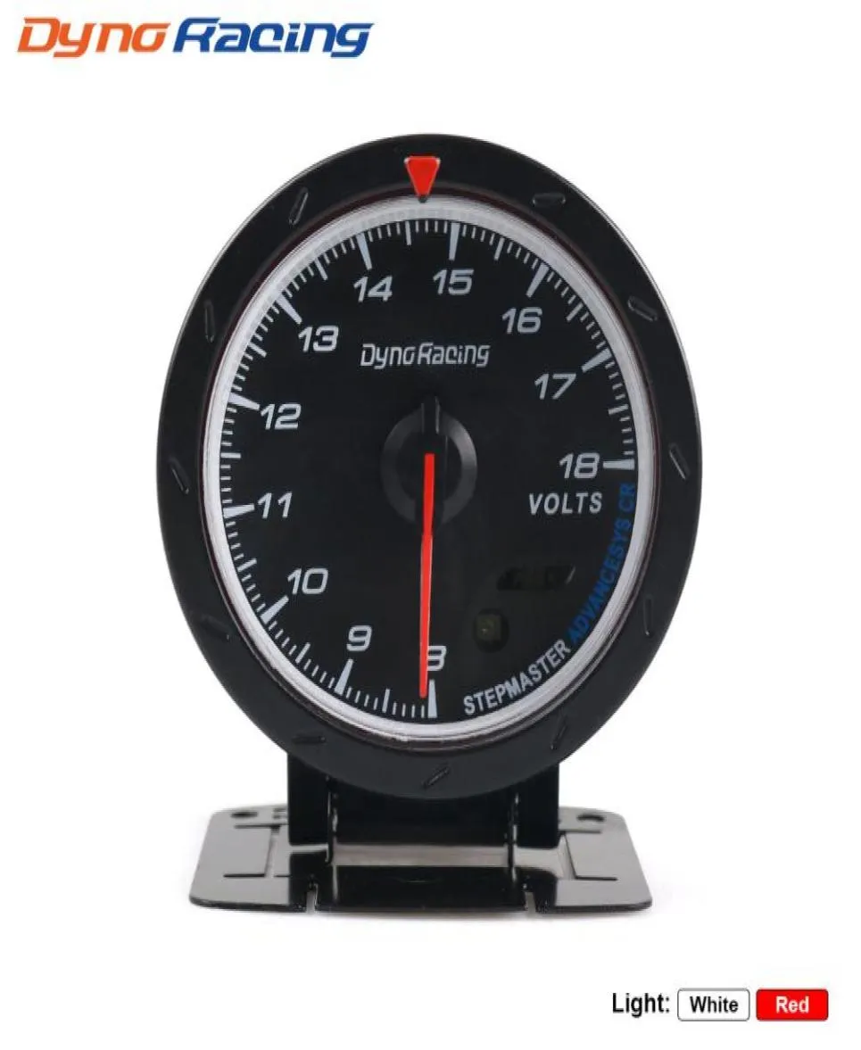 Dynoracing 60 mm Auto-Voltmeter 818 V Spannungsanzeige rot weiß Beleuchtung Voltanzeige Auto-Messgerät für 12 V Auto BX1014729805263