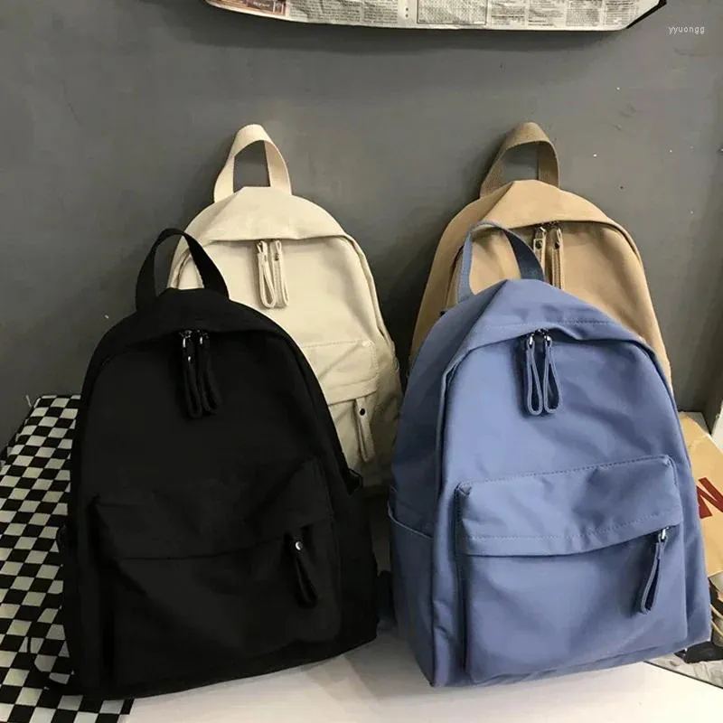 Rucksack Ankunft, Damenmode, große Kapazität, Universität, niedlich, Mädchen, Reisen, cool, trendig, einfarbig, Paket