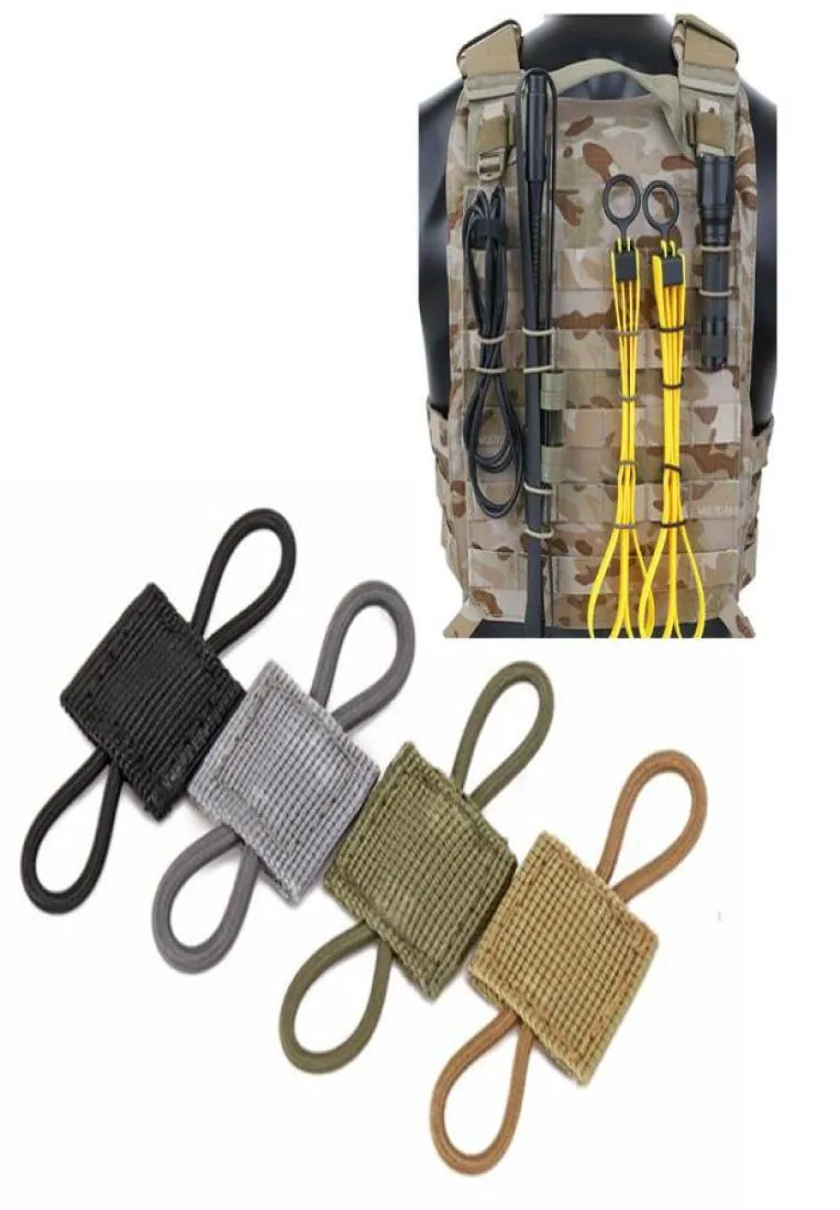 Ar 15 accessoires de gilet tactique système molle adaptateur d'élingue boucle PTT sangle fixe pour la chasse camping airsoft3753358