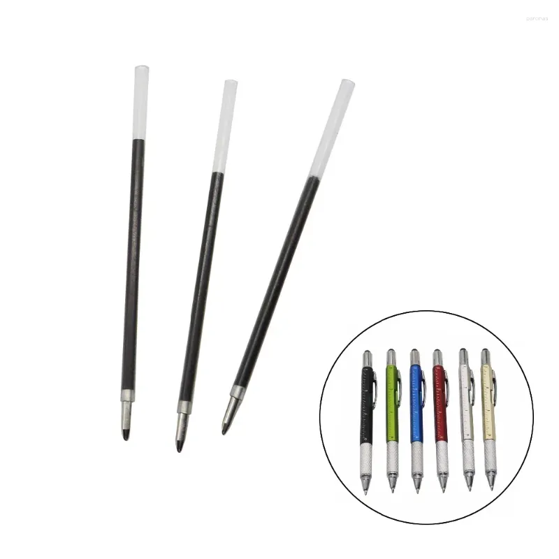 Niebieskie lub czarne wkłady odpowiednie dla 6 w 1 Pen 20pcs/Set Material z tworzywa sztucznego gładkie zapisy