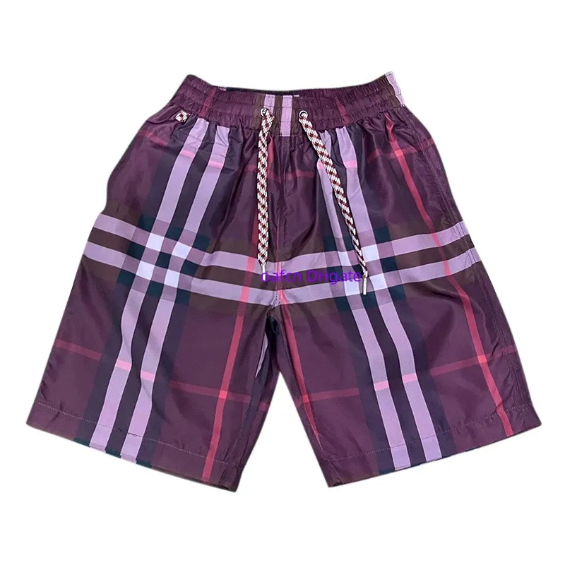 24SS Men's Shorts Designer Shorts Classic Stripes Summer Fashion Casual Street Clothing Quick drying Swimwear Board Beach Pants 100% Polyester Fiber Twill Fabric 388