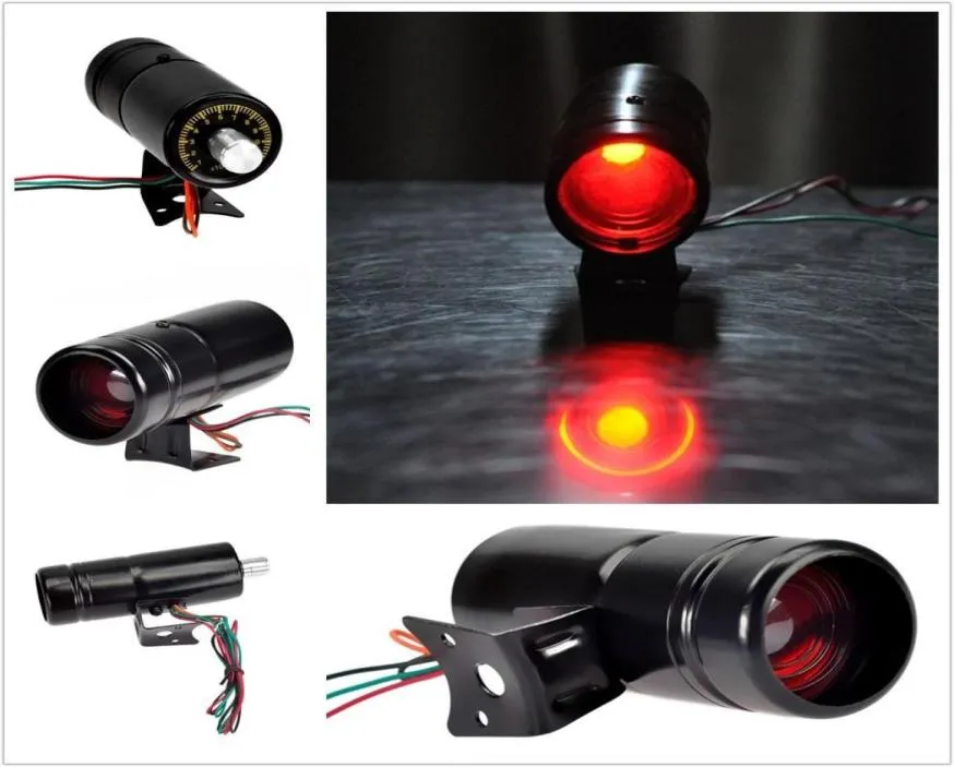 Tachometer 100011000 RPM Adjustable Shift Light Tacho Gauge 12V Red LED Light Black Universal Make and Model4927577