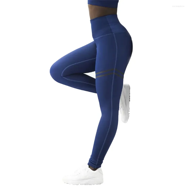 Abiti da yoga Donna Moda Slim Pantaloni lunghi morbidi da palestra Solid Sport Outdoor Vita alta Elastico Push Up Allenamento dritto