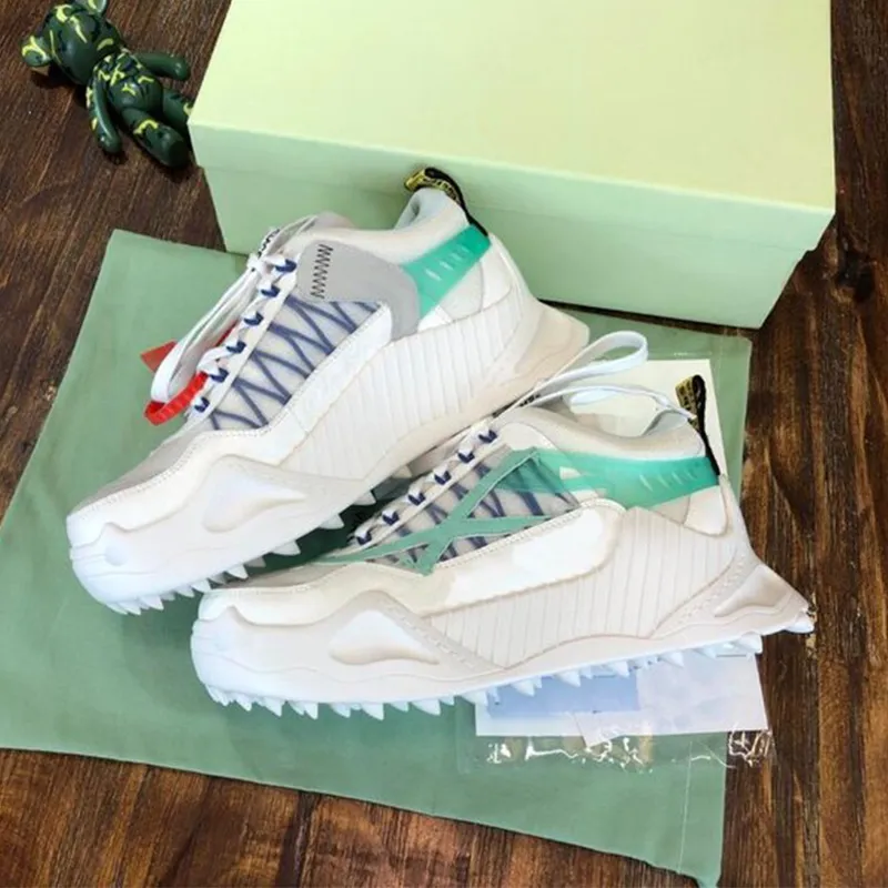 off whitesneaker Off Odsy 1000 White Fucshia Black Light Blue Grey Leather Casual Shoes Men Women Stitching Decorated Breathable Arrow Comfortable