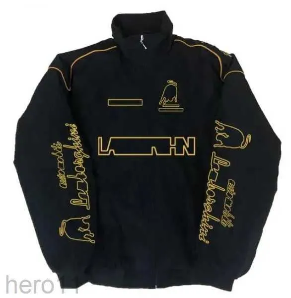 F1 Formel-1-Rennjacke HerbstWinter Vintage-Jacke im amerikanischen Stil Motorrad-Radsportanzug Motorradanzug Baseballanzug Outdoor Winddicht Racin 8HXO