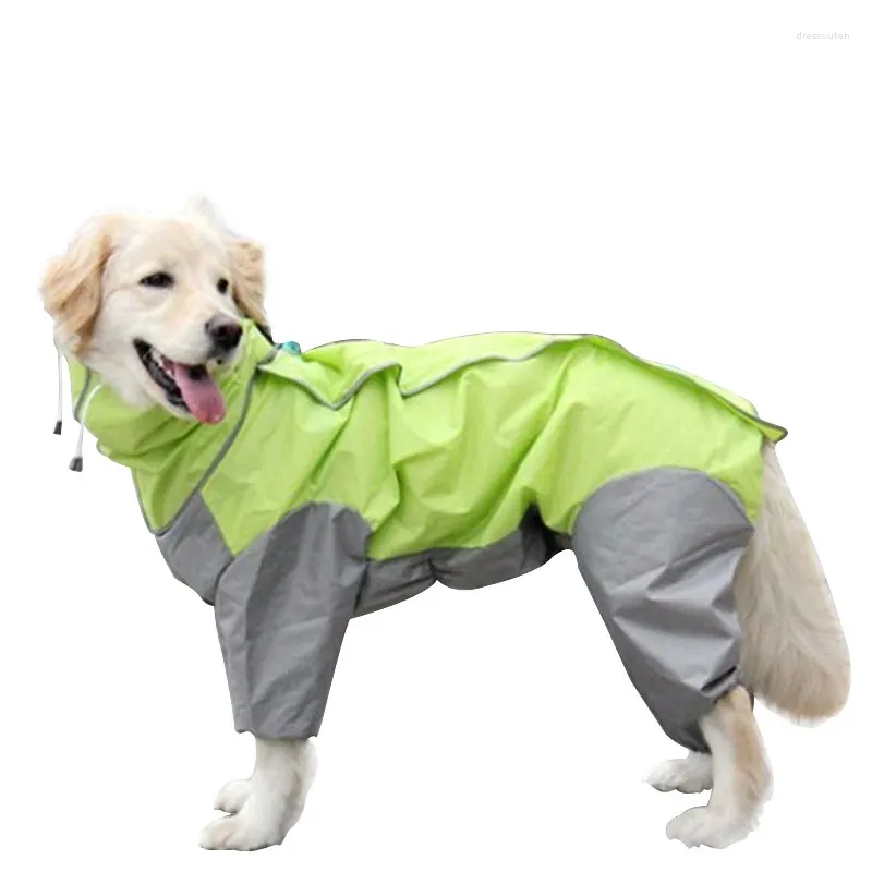 Vêtements pour chiens Vêtements pour animaux de compagnie Petit Moyen Grand imperméable Golden Retriever Samo Alaska imperméable à capuche à quatre pattes