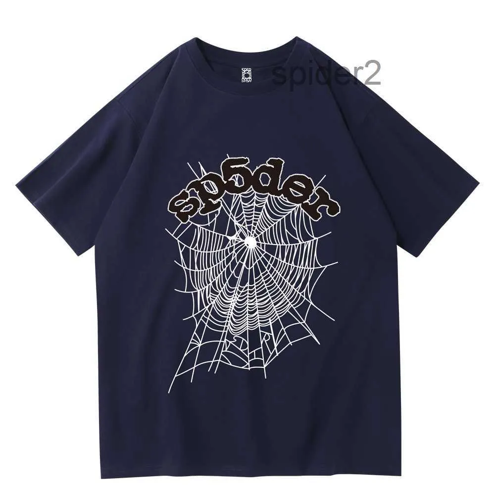 New 555555 Tshirt Mans Women Quality Fashion Top Tees Pink Spider Letter Print Casual Climbing Middle Students Mountain Breathable Spring Summer JZAH U8M4