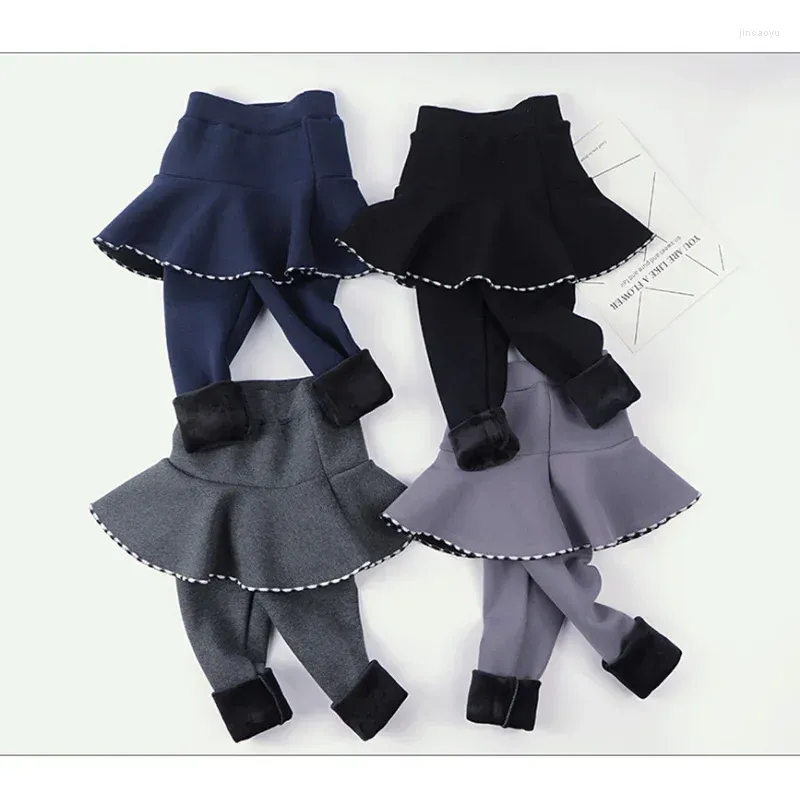 Broeken Lente Herfst Culottes Kinderen Koreaanse versie Katoenen leggings voor kinderen Meisje Ruche Peuterrok Broek Baby