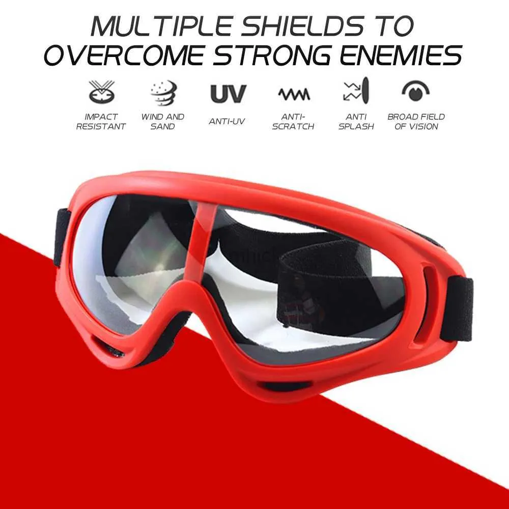 Outdoor Eyewear Motorcycle 8 Colors Glasses Windproof Dustproof Anti Glare Bike Motocross Sunglasses Sports Ski Goggles UV Protective Gears 240122