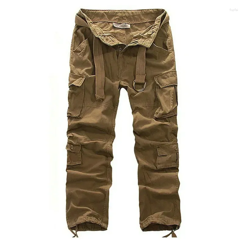 Pantalons pour hommes Mode Casual Hommes Été Armée Style Militaire Pantalon Tactique Cargo Drop ABZ114