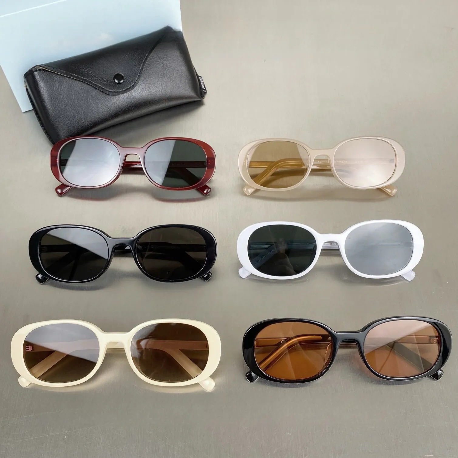 Women's Sunglasses Designer Fashion Summer Sun Glasses Luxury High Quality Plank Oval Frame UV Protection Eyewear