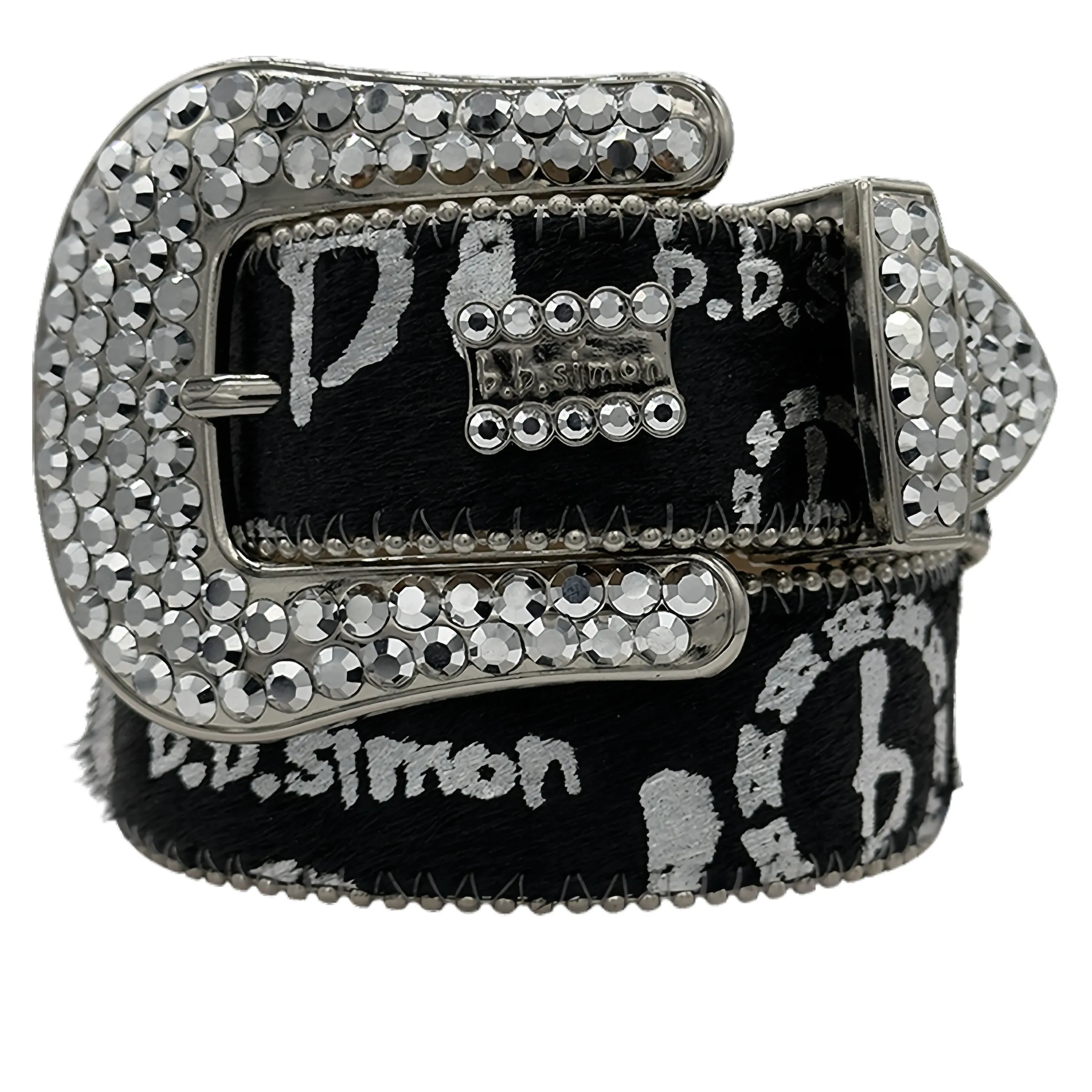 Projektant mody BB Simon Paski dla kobiet mężczyzn błyszczący diamentowy pasek klasyczny diament BB Pasek do druku