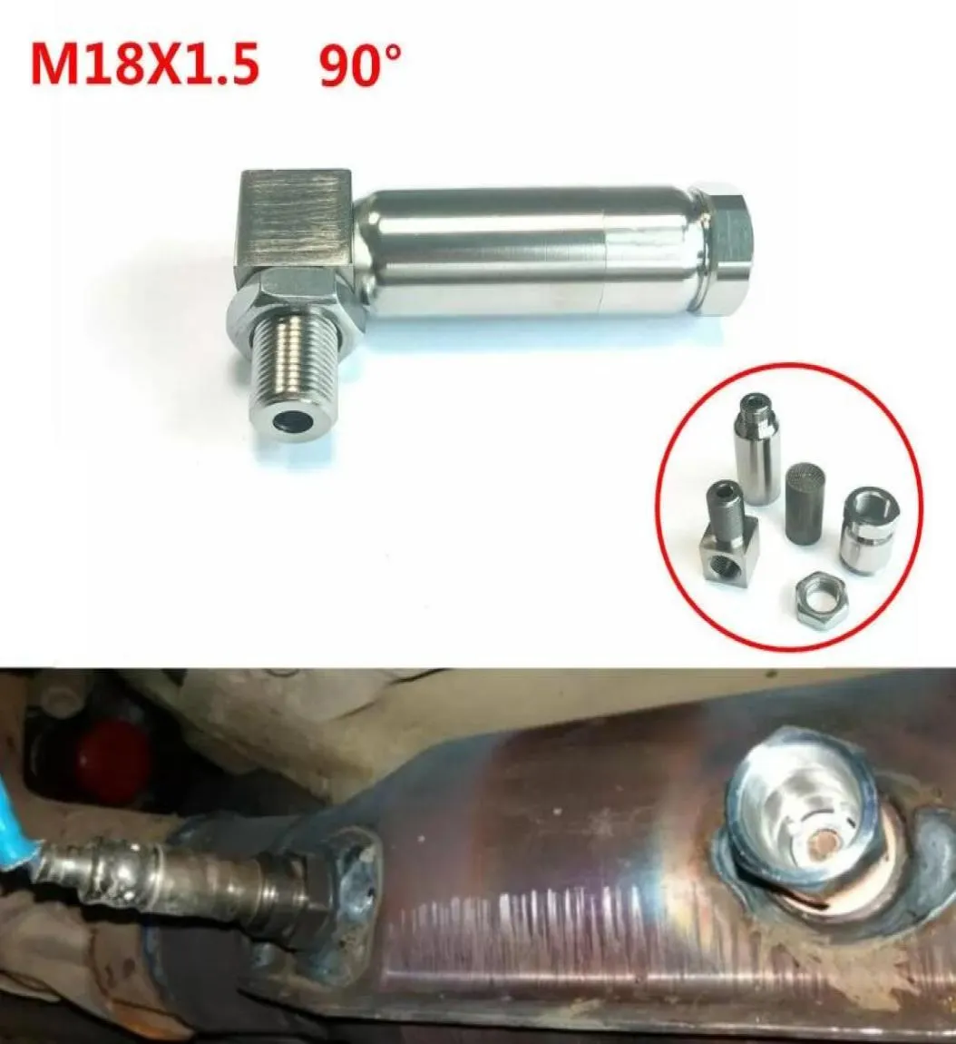 90 Degree Auto Oxygen Sensor Angled Adapter Mini Catalytic Converter