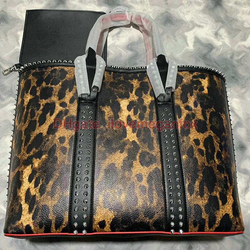 Designer de qualidade saco de moda redbottoms sacos de ombro de alta qualidade couro genuíno luxo mulheres mensageiro bolsa bolsa para leopardo impressão saco de fundo vermelho