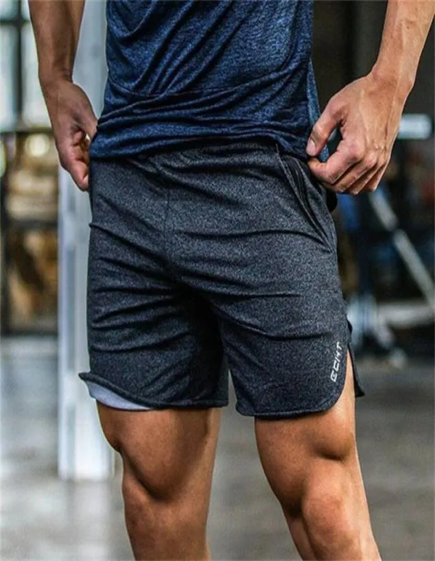 Mens gym cotton shorts Run jogging sports Fitness bodybuilding Sweatpants male profession workout Crossfit short pants7724130