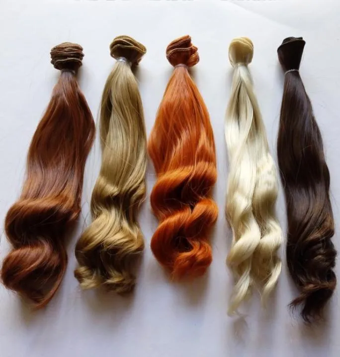 5pcslot bjd髪の巻き毛25cm人形wigs diy1172932の合成髪