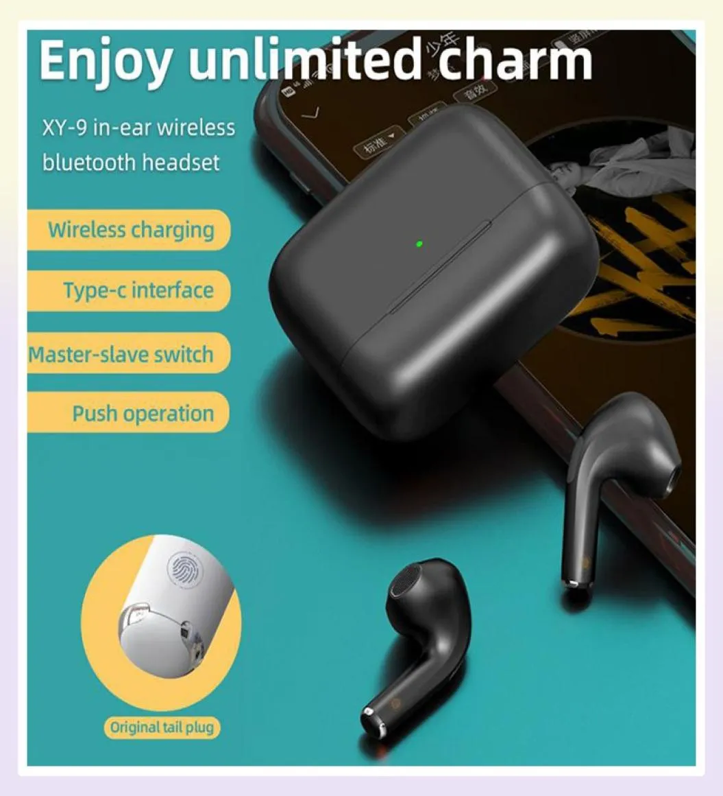 Volymkontroll TWS Bluetooth Earphones Trådlösa öronskydd Vattentäta hörlurar för OEM -öron Pods Headset XY935888422