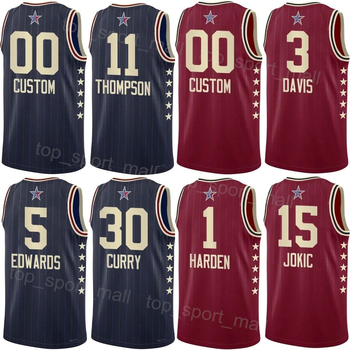 Baloncesto impreso 2024 All-Star Alperen Senguun Jersey Mens Women Kid 28 Paul George 13 Victor Wembanyama 1 Chet Holmgren 7 Domantas Sabonis 10 Austin Reaves 15