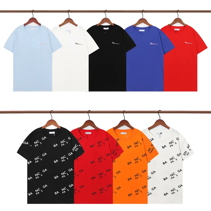 Diseñadores Camiseta de verano Para hombre Camisetas para mujer para hombre Moda Lujos Arco iris Onda Impresión de letras Algodón puro Camisas para hombre Ropa Manga corta Chothes A143