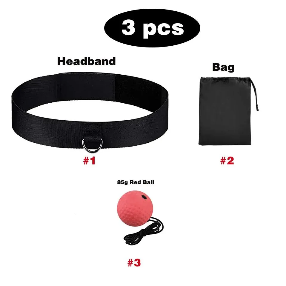 Punching Balls Ride Force Kick Boxing Reflex Ball Head Band Combat Vitesse Entraînement Punch Muay Tai Mma Équipement d'exercice Accessoires Otaeb