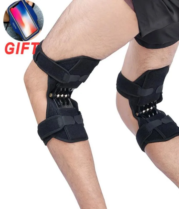 Joint Support Knee Pads Breathable Powerful Rebound Spring Force Knee Booster Knee Brace Support for Sports Climbing Power Lift T18807633