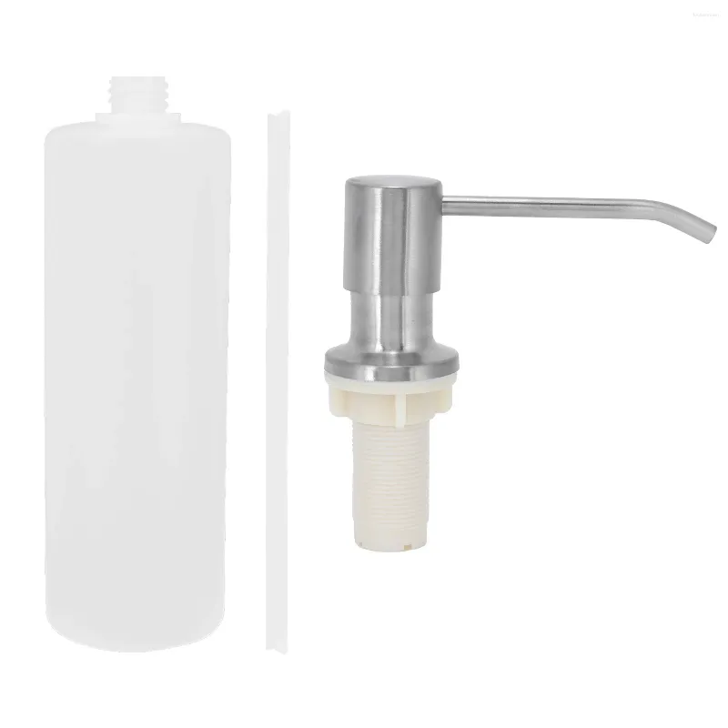 Dispensador de sabão líquido garrafa fácil de preencher recipiente bonito sem vazamento exclusivo para pias de banheiro cozinha instalação diy