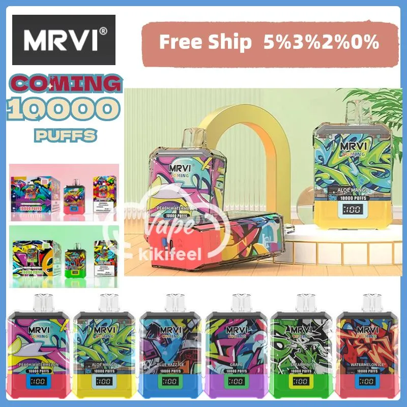 mrvi puff vape original MRVI COMING 10000 Puff jetable vape 650mah vape rechargeable desechable vapers vapes jetable puff vaper desechable puff 10k puff 20k