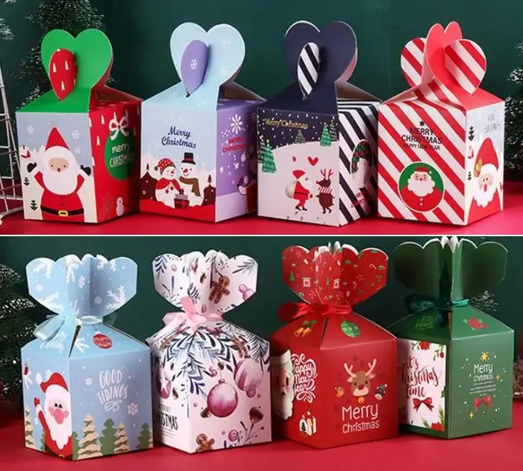 クリスマスアップルボックスパッケージボックスペーパーバッグクリエイティブクリスマスイブクリスマスフルーツギフトキャンディケースSN1241
