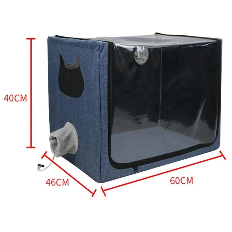 Cage à oxygène pour animaux de compagnie, boîte d'atomisation pour chien et chat, sac de transport Portable, respiration respiratoire, pour animaux de compagnie, élevage de bébés, hôtel, Cage pour animaux