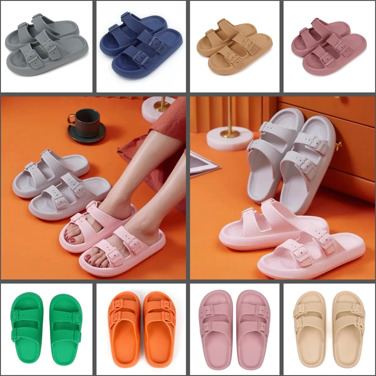 Lage prijs Designer Slide Slippers Zomer sandalen Heren Strand Indoor Platte Slippers Leer Dames Mode Klassieke Schoenen dames en heren maat 36-45