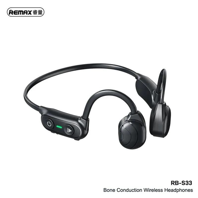 Écouteurs Remax casque à conduction osseuse écouteurs sans fil 5.0 casque de mouvement Bluetooth écouteurs stéréo à faible latence avec microphone