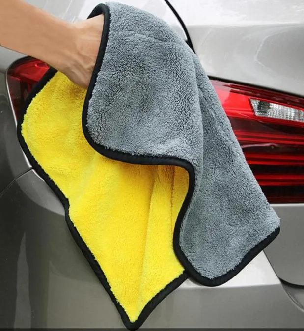 Otomatik bakım süper kalın peluş araba temizleme araç mikrofiber balmumu parlatma havlu emici yıkama bezi araba otomatik bakım mikrofiber cleani5995675