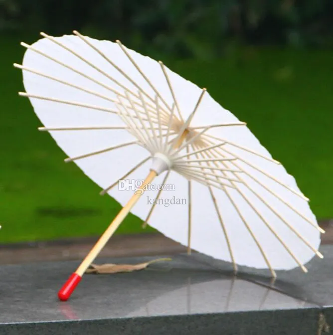 Chinese Paper Umbrellas White DIY Umbrella Photography Props paper umbrellas for wedding Party Favors Kids Gift