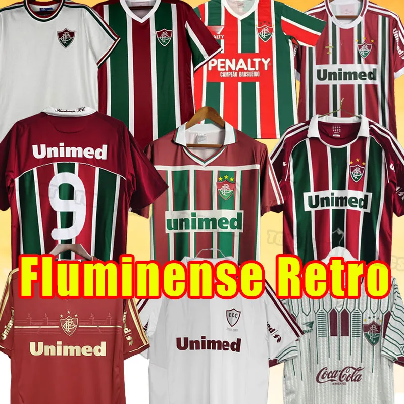 1993 2008 2009 Fluminense Retro Soccer Jerseys Fred Deco Conco Thiago Neves T.Silva 1989 1990 Fred Dec0 New Sport Vintage Classic Shird 2012 2013 16 17 17