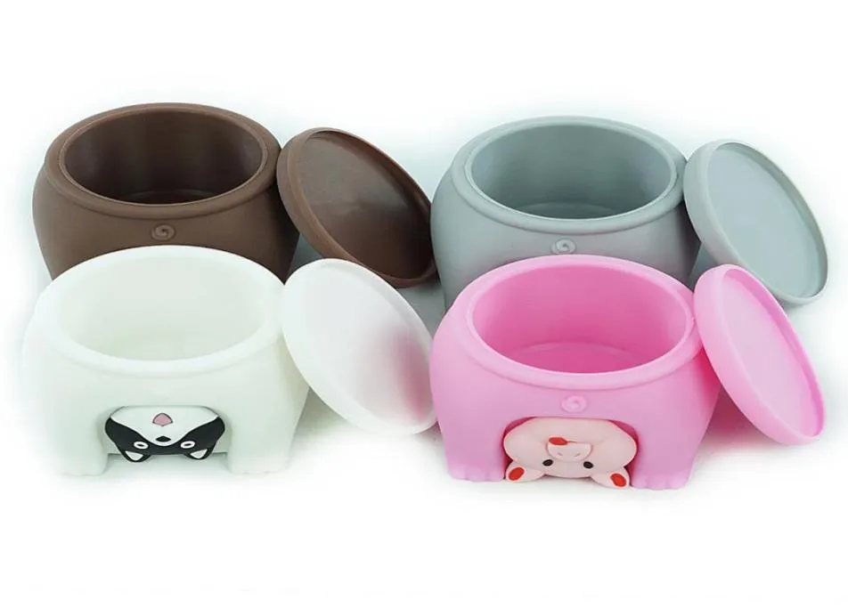 Récipient de cire de silicone récipients de dab pot d'huile pots antiadhésifs stockage pour les aliments pour bébés Recyclable8711855