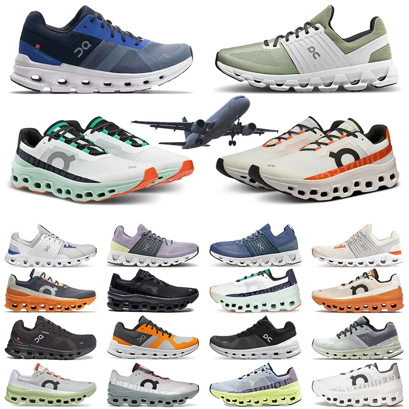 Cloud Running Shoes para Homens Mulheres Cloudnova Coudrunner CloudMonster Sneakers Preto Branco Ons Nuvens Monster Frost Cobalt Cloudswift Verde Cinza Mens Treinadores