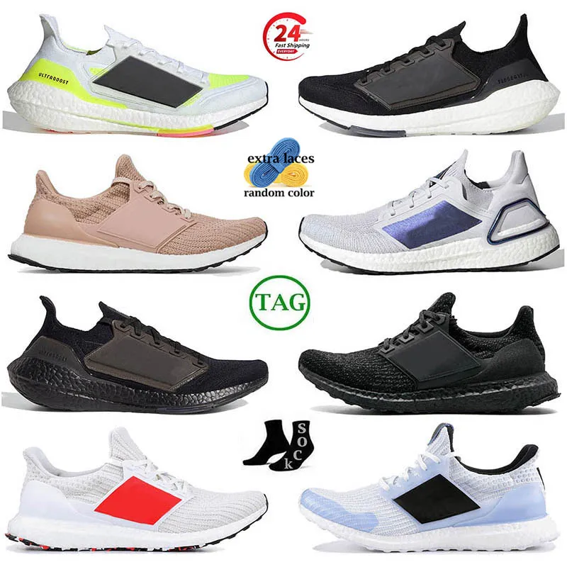 Trainer Runner UltraBoosts 20 UB Sportskor 6.0 4.0 Ultra Core Mesh Triple Black White Solar Blue Metallic Tech Men Women Outdoor Sneakers Walking